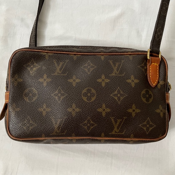 LOUIS VUITTON Vintage Marly Bandouliere Monogram Crossbody Brown - Picture 2 of 16